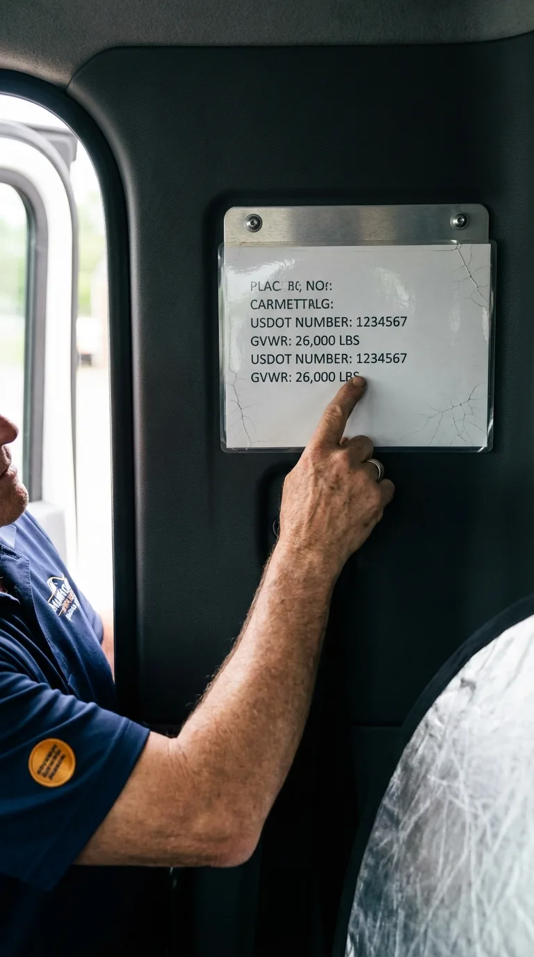 USDOT licensing placard verification in Norristown